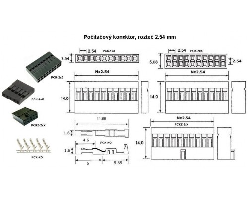 Zásuvka 10-pinová (2x5), černá,na Kabel,spojovací Konektor,pro Arduino